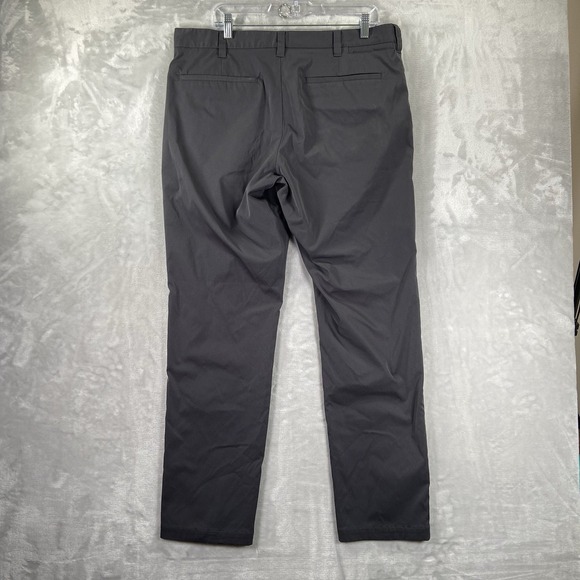 Bluffworks Pants men's 36x32 Performance Chino Tailored Black Casual Flat Front - Picture 14 of 14